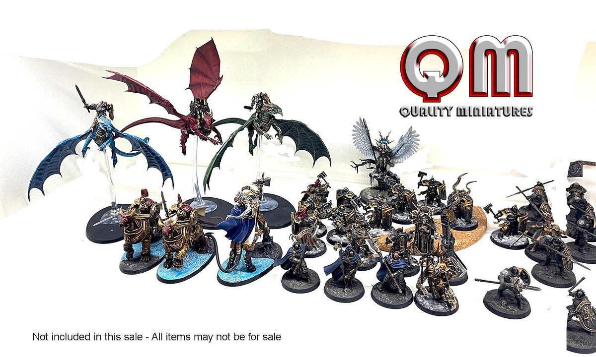 3 Figurines Warhammer Age Of Sigmar – Stormcast Annihilators – Peintes – Occasion
