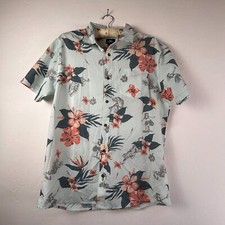 O'Neill Men's Hulala Short Sleeve Shirt Large Standard Fit Button Up Seagreen