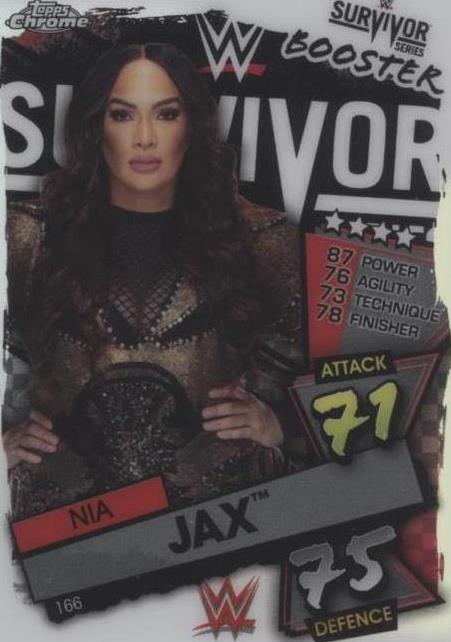 2021 Topps Chrome WWE Slam Attax - Nia Jax #166 - 1 of 1