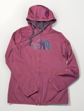 Women  s The North Face Fave Lite Half Dome Full Zip Hoodie Wine Purple Med