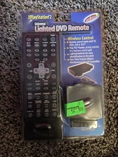 PS2 Playstation 2, lighted Universal wireless DVD remote (15L)