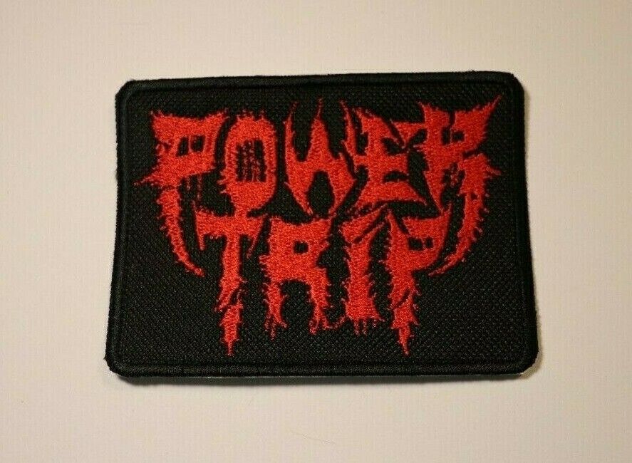 POWER TRIP Patch Iron Sew on 67% OFF of fixed price Embroidered Holocaust Mail order Metal Municipal Thrash Toxic