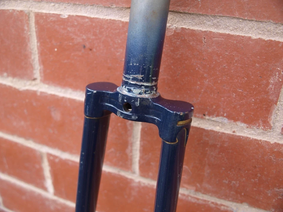 Mick Howarth Reynolds 531 vintage 1″ threaded lugged steel fork 27″ road 1970s - Image 3 of 4