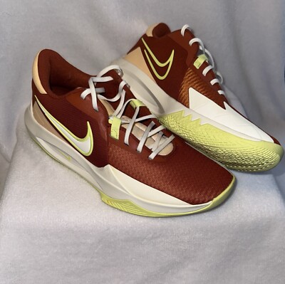 W 12  M 10.5 Nike Precision VI 6 Rugged Orange Lemon Twist Shoes FV1894 800