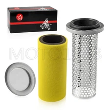 Air Filter & Guide Cage Cap Kit for Yamaha Rhino 450 660 YXR450 YXR660 2004-2009