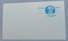 Postal Stationery UX64. Post Card. UNUSED. John Hanson.