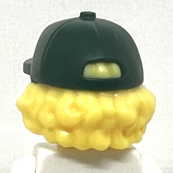 LEGO Paw Patrol Zoo Keeper Blonde Hair Baseball Hat Cap For Minifigure Head