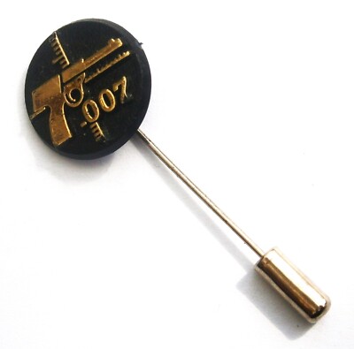 S751b James Bond 007 Film Man Golden Gun Vintage Werbung Krawatte Anstecknadel Anstecker