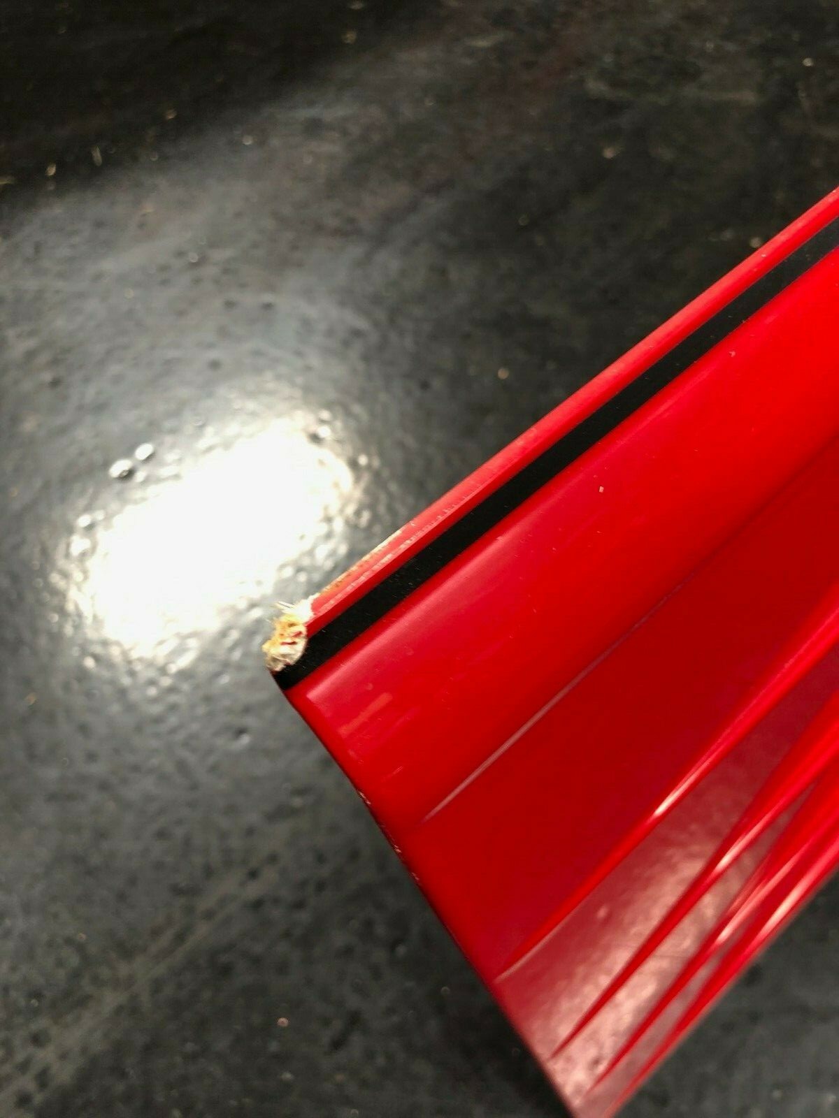 Ferrari 348, LH, Left Front Door Scoop Molding, Air Intake panel, P/N 62118310