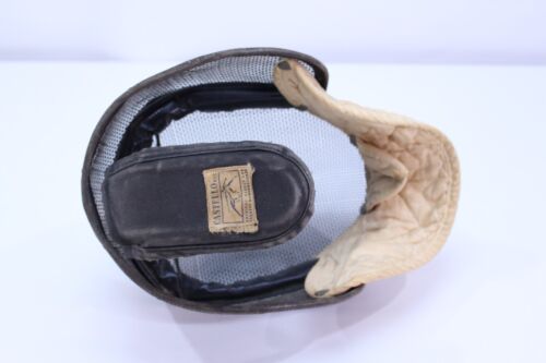 Maschera Recinzione Castello Vintage Rete Metallo Protezione Casco Sport N.Y.C. Panno - Foto 16 di 19