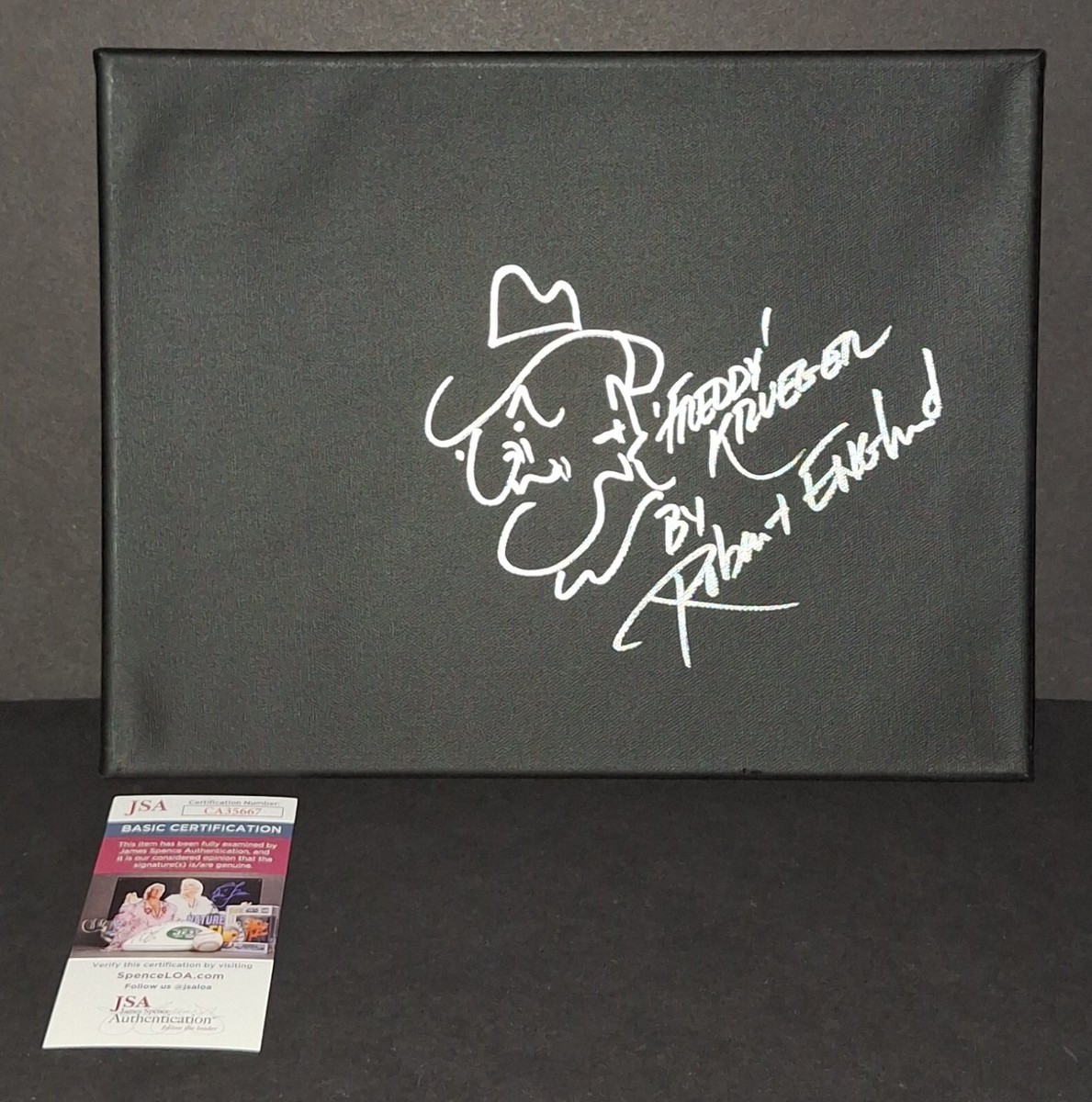 Robert Englund Signed Autographed 11x14 Canvas With Freddy Sketch