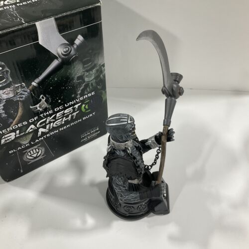 Busto de nekrón linterna negra DC Direct Blackest Night/3500 falta mango inferior - Imagen 2 de 7