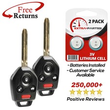 2 Remote Keyless Entry Key Fob Replacement Blade For Subaru Cwtwbu811 82 Chip