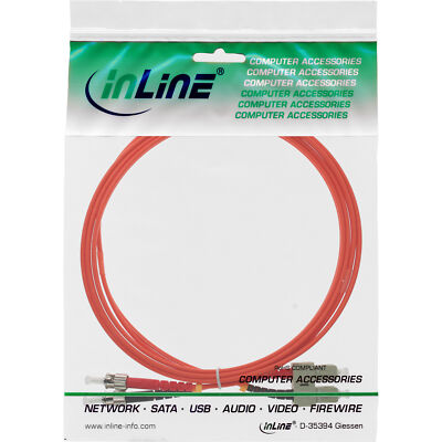 82515 InLine LWL Duplex Kabel SC/ST 50/125µm OM2 15m ~D~