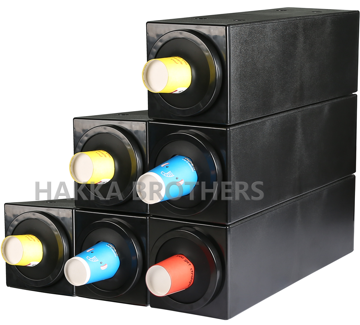 Belle Vous Muur Gemonteerde Dubbele Buis Beker Dispenser - Trek Type Waterkoeler Bekerhouder voor Plastic of Papieren Bekers - Kantoor, Huis, Gym, Badkamer Gebruik