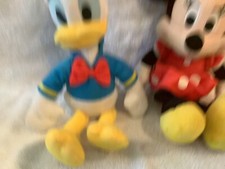Lot Of Disney Donald Duck and Minnie 10" Plush Stuffed Animal Just Play Toys