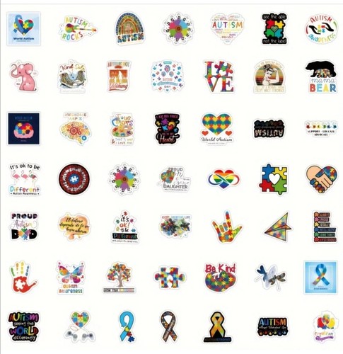 20 PIEZAS Pegatinas de Concienciación de TEA AUTISMO NUEVAS - Imagen 3 de 7
