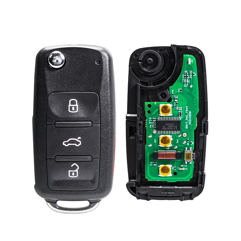 2X Keyless-Go Smart Remote Key Fob 4B For Volkswagen With Proximity NBG010206T