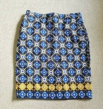Womens Skirt-CHARTER CLUB-multicolored patterned cotton stretch lined preppy-6P