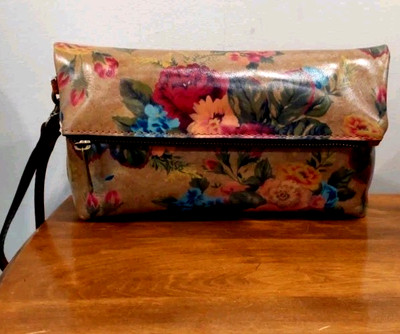 Patricia Nash Valerie Leather Wristlet Clutch in Vintage Victorian Garden NEW