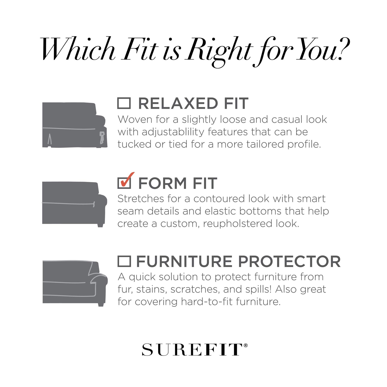 Stretch Pique Oversize Ottoman Cover, Flannel Gray