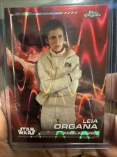 2024 Topps Chrome Star Wars LEIA ORGANA RED RAYWAVE Refractor 103