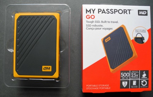 Western Digital 500GB SSD My Passport Go USB Portable Storage BNIB Sealed Yellow