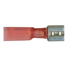 Heat Shrink Crimp Female Quick Disconnect 22-18 Gauge .250 Tab - 10 Pack