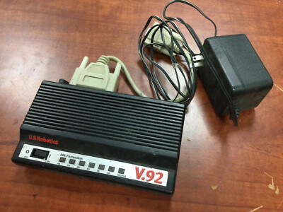US Robotics 5686G 56K External Fax Modem V.92 With Cables And Power Adapter.