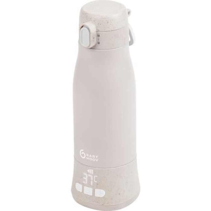1436140 Scaldabiberon portatile Moov & Feed - BABYMOOV - 340ml - beige minerale