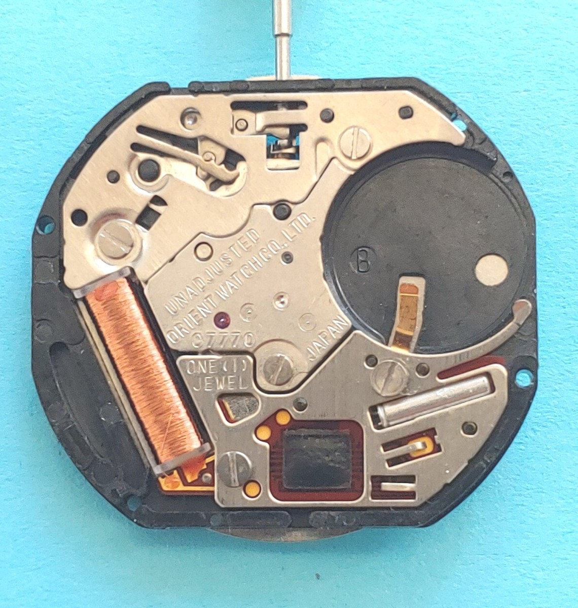 Vintage Orient C7770 NOS Quartz Movement. Date@6. Sets, Runs