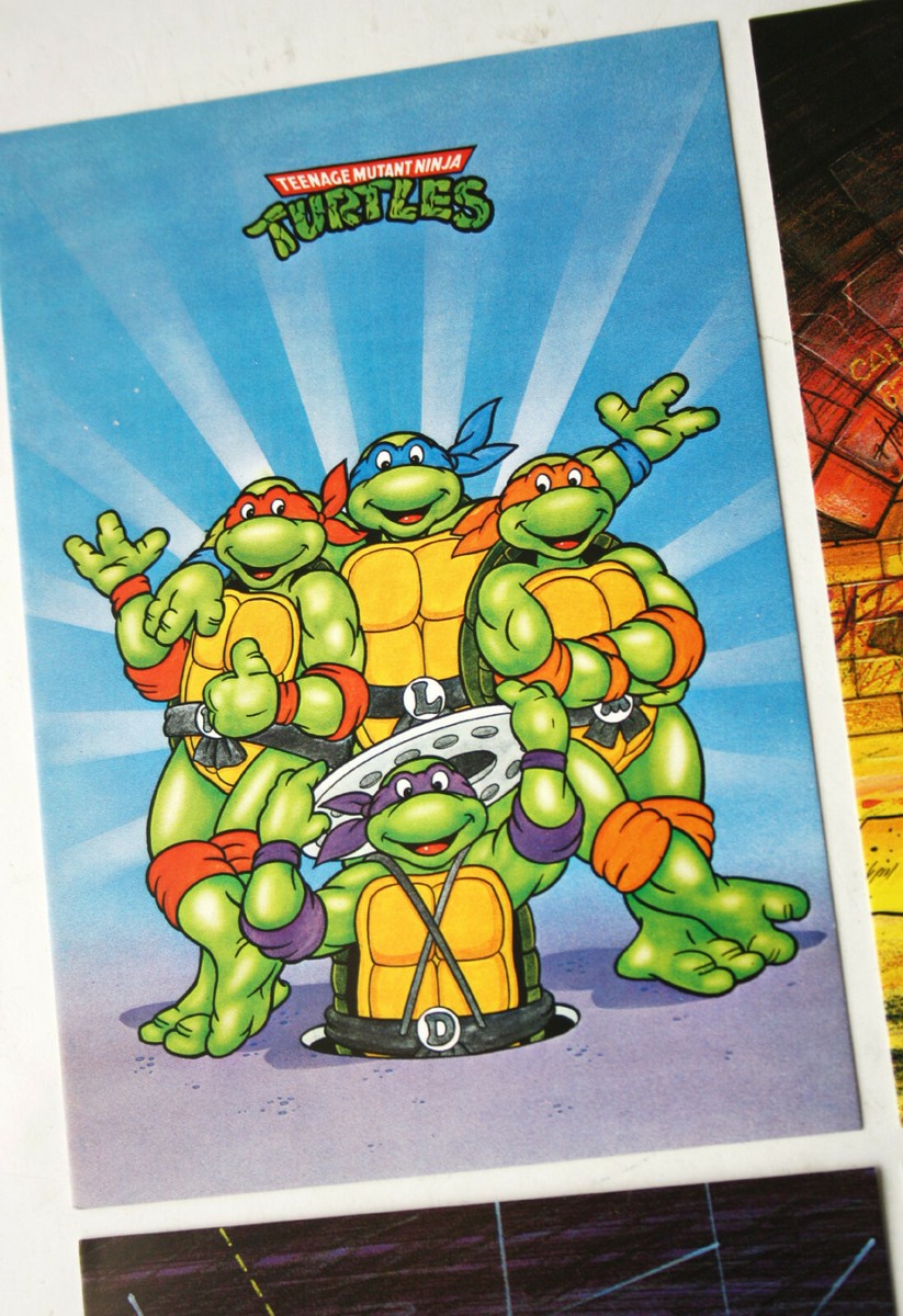 4X RARE VINTAGE AUTHENTIC 1990 TEENAGE MUTANT NINJA TURTLES