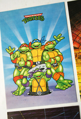 4X RARE VINTAGE AUTHENTIC 1990 TEENAGE MUTANT NINJA TURTLES