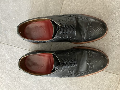 Grenson “Archie” Black Wingtip Brogue - UK 10/US 11 - Picture 2 of 12