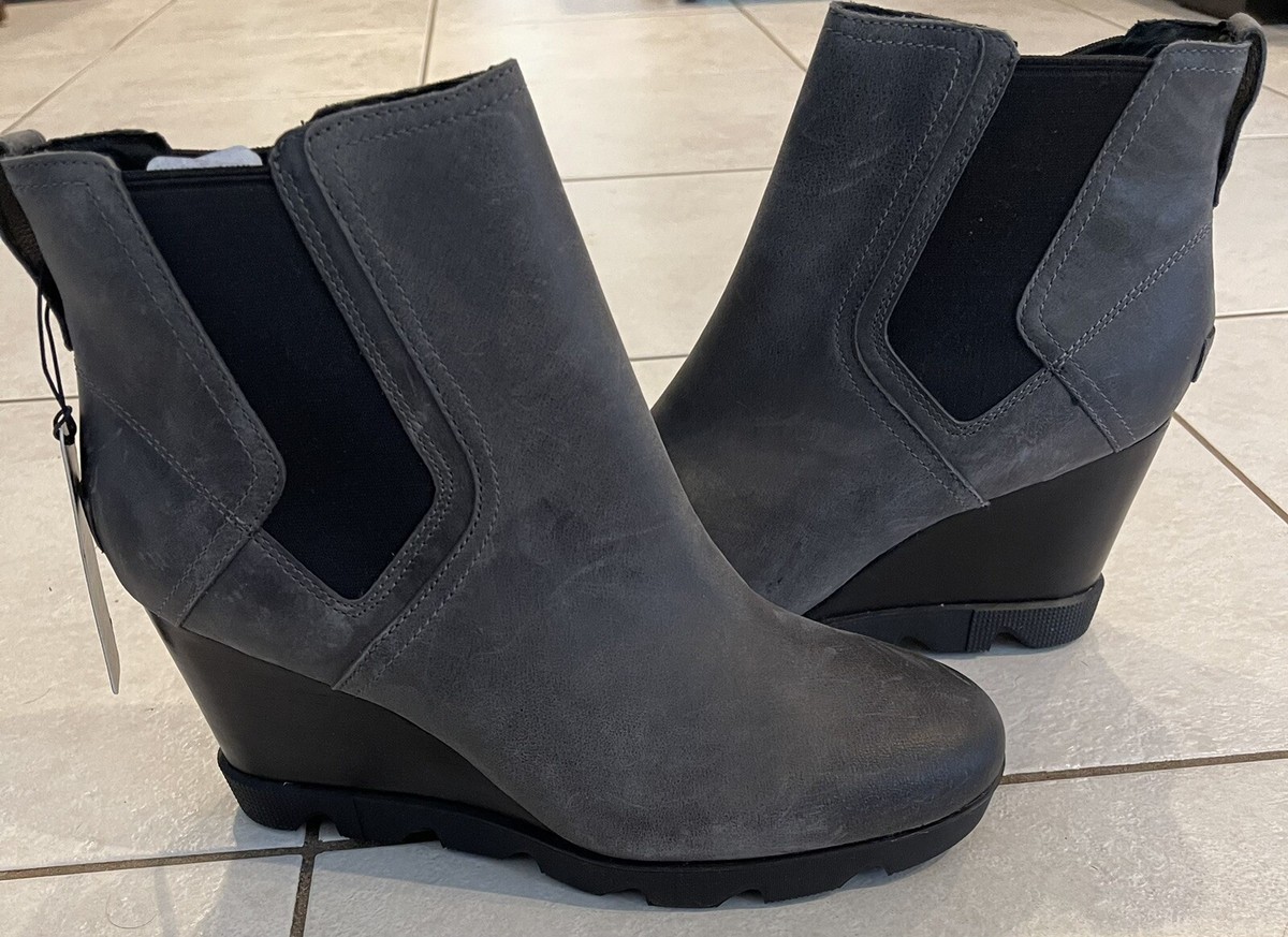 Women Sorel Joan Uptown Chelsea Boot Waterproof in Quarry 10 NWT display picture 1