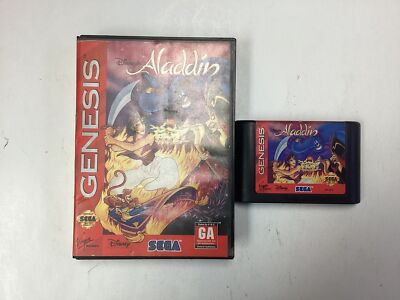 Disneys Aladdin- Sega Genesis Box and Game no Manual TESTED