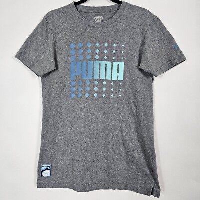Puma x Pink Dolphin 100% Cotton Mens Small Short Sleeve Gray T