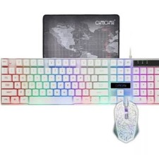 Chonchow RGB Gaming Keyboard Wired USB Rainbow Backlit Full Size PC Laptop PS4 X