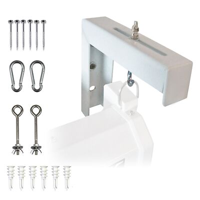 6'' White Projector Screen Lbrackets Single Metal Welded Construction Wall Or Cei