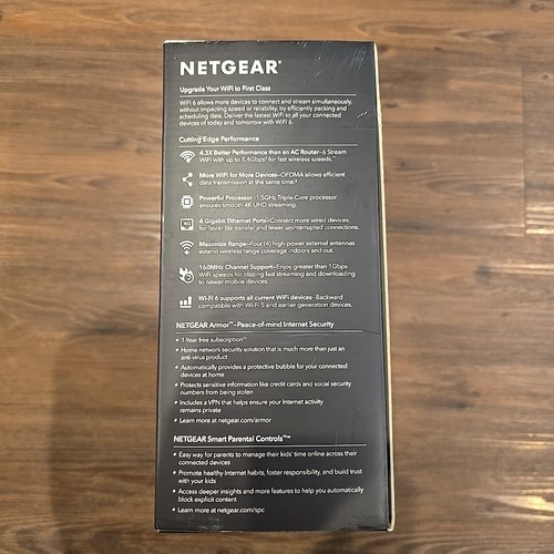 NETGEAR AX5200 Nighthawk 6-Stream Dual-Band Wi-Fi Router - Black - Picture 4 of 8