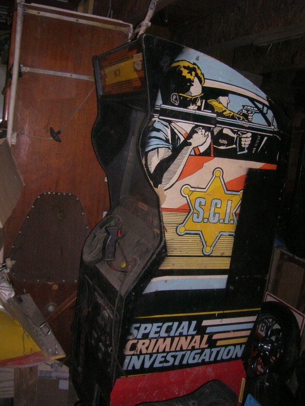SPECIAL CRIMINAL INVESTIGATION ARCADE MACHINE by TAITO 1989 S.C.I. NOT WORKING