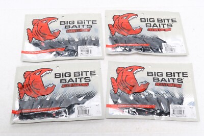4 - 6 pack of Big Bite Baits SCENTSATION RAMTAIL 35  BLACK/BLUE FLAKE SCTRAMT-19