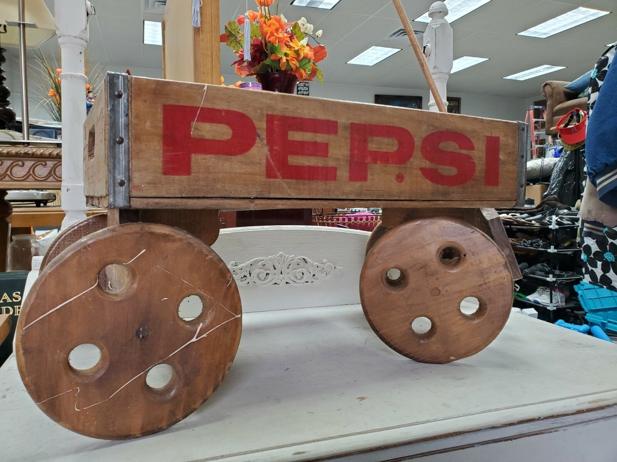 Vintage pepsi cola wooden crate Hand Crafted Wagon | eBay