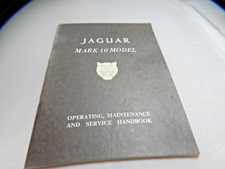 Jaguar Mark 10 Model Operating Maintenance & Service Handbook Coventry England