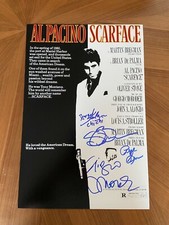 *SCARFACE* signed 12x18 poster * BAUER, SALAZAR, SERNA & MORODER * COA PROOF * 1