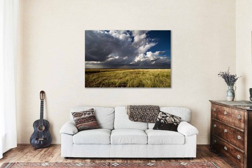 Great Plains Canvas | Storm Clouds Over Prairie Gallery Wrap | Oklahoma Wall Art - Picture 5 of 5