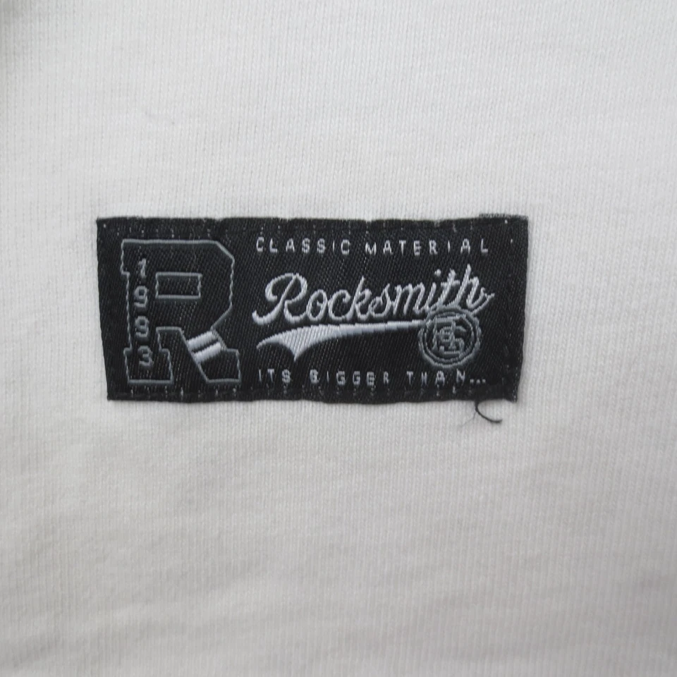 Camiseta deportiva vintage Rocksmith Ninjas 93 para hombre L blanca manga corta ropa de calle Foto 3 de 4