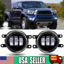 2x Black Led Fog Lights Driving Lamp For Toyota Tacoma 2012-2015 4runner 2010-14