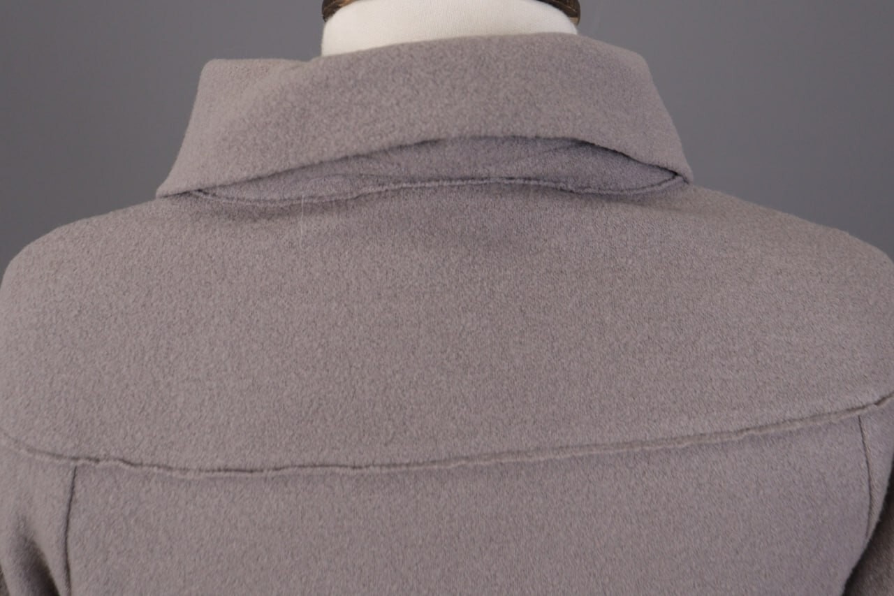 ELEMENTE CLEMENTE Gray Wool Knit Embroidered Sing… - image 11