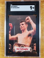 2001 Browns - Joe Calzaghe #19 - boxing card - SGC 9
